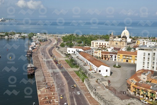 Bahía de las Animas y Centro histórico,Cartagena,Bolivar / Animas bay and Old City,Cartagena,Bolivar