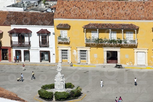 Plaza de la Aduana y Centro histórico,Cartagena,Bolivar / Customs House Square and Old City,Cartagen